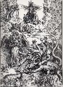 Albrecht Durer The Apocalyptic woman and the seven-Headed Dragon oil